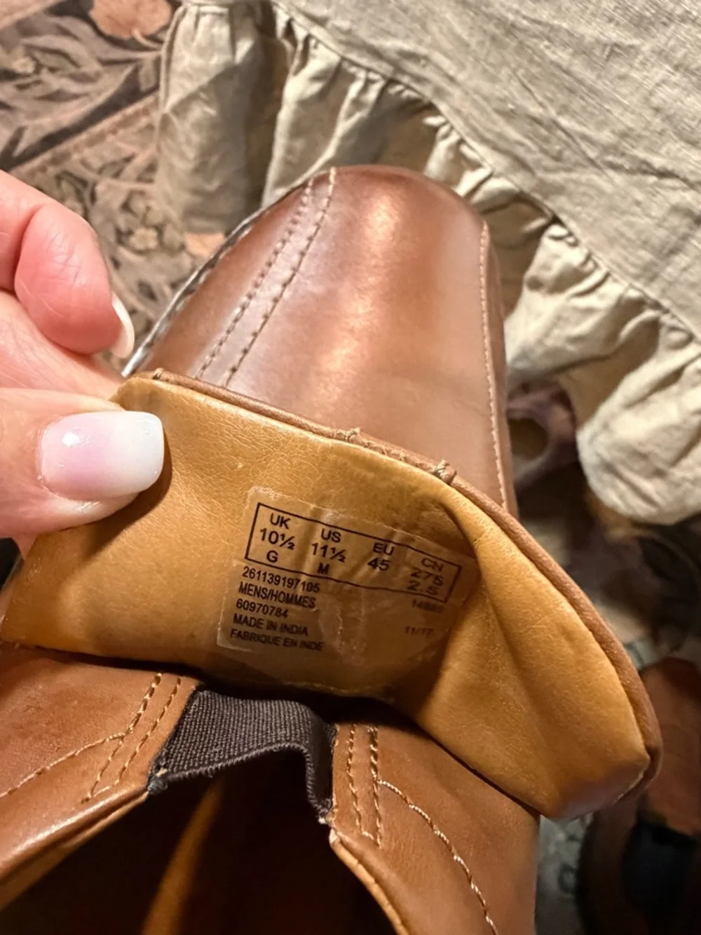 Clarks Brown Leather Slip-On Loafers Brand New. size 11.5